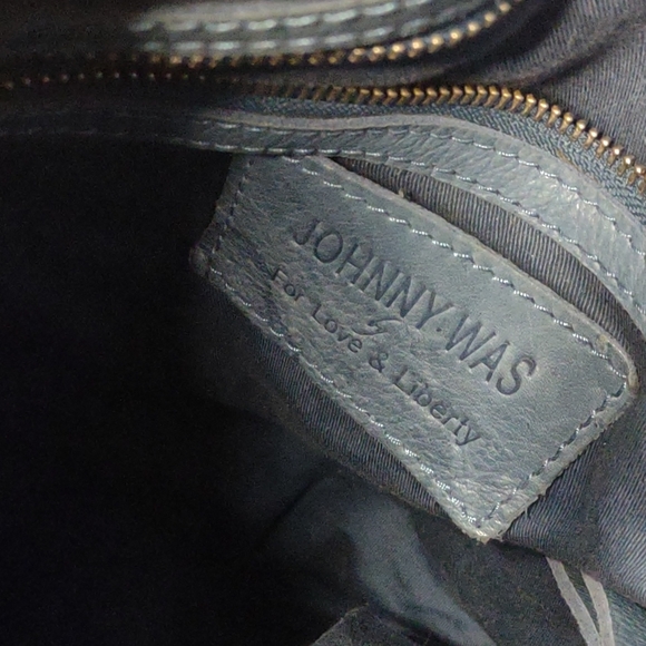 Johnny Was Bohemian Leather Hobo Purse - Picture 4 of 6